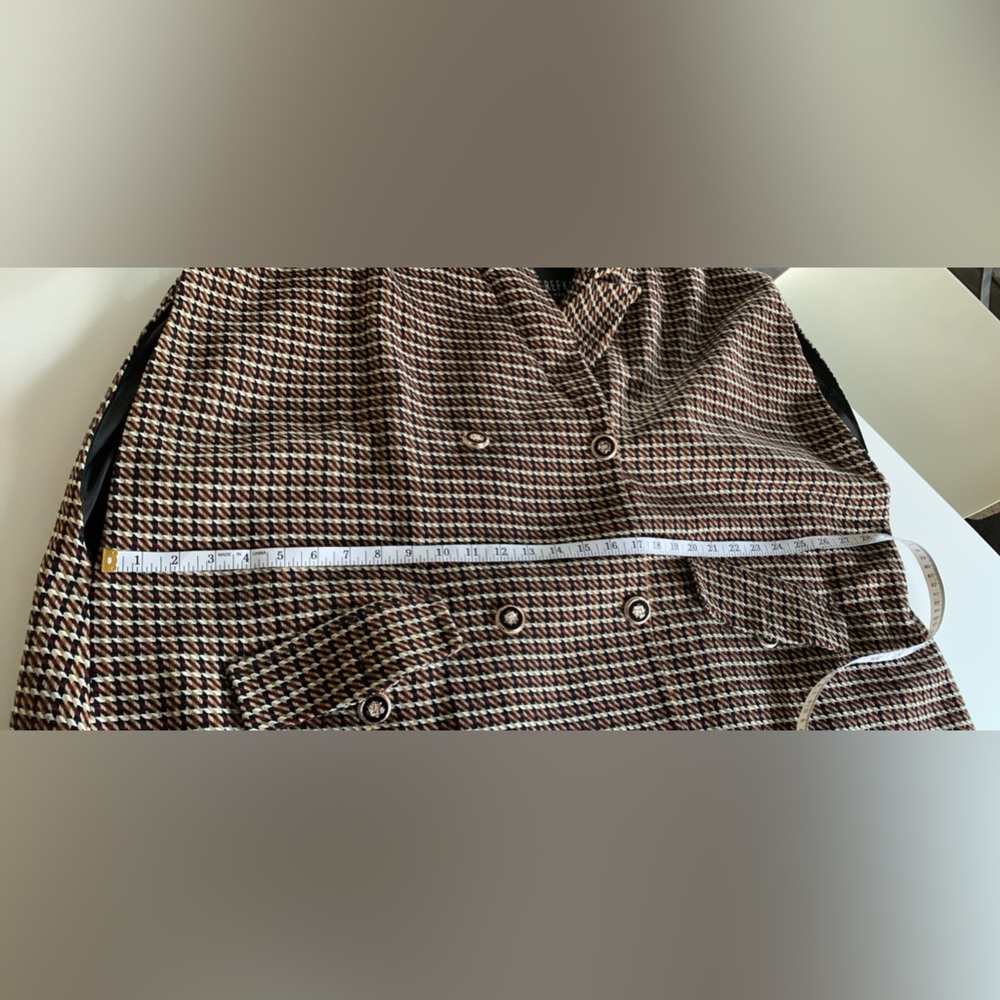 Chic Houndstooth Long Cape size 10-12 - Picture 8 of 9